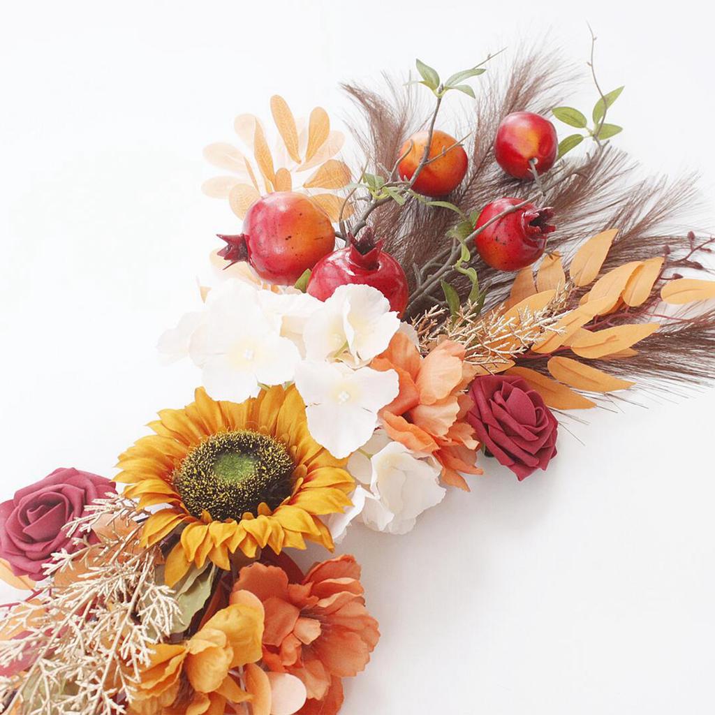 Artificial Flower Lintel Swags Sunflower Arch Silk Floral Swag Wedding Decoration