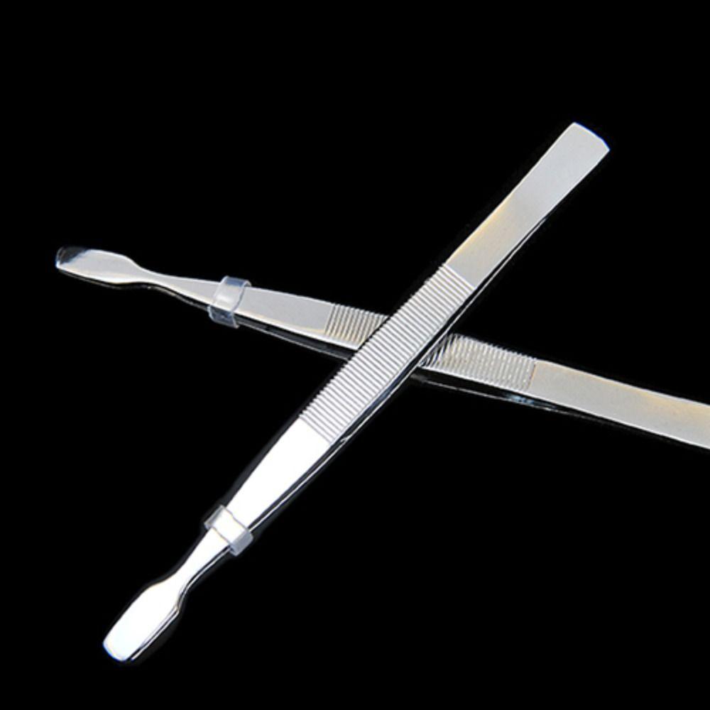 Stainless Steel Flat Mouth Eyelashes Tweezers False Eyelashes Applicator  Eyelash Grafting