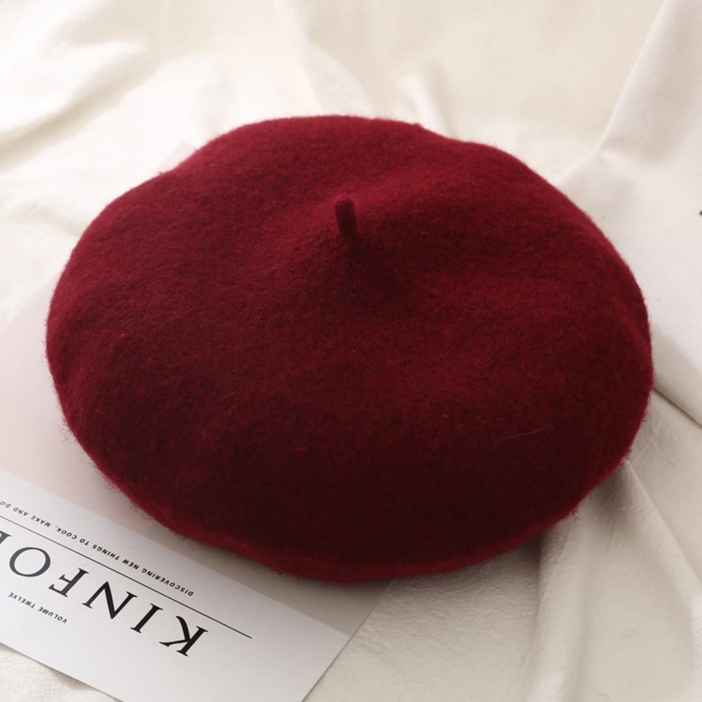 Woolen Beret, Fashionable And Warm Retro Hat