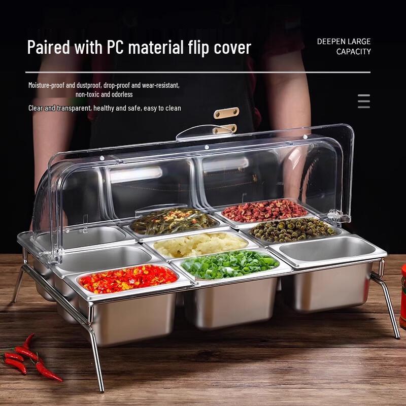Stainless Steel Buffet Food Cover & Display Basin