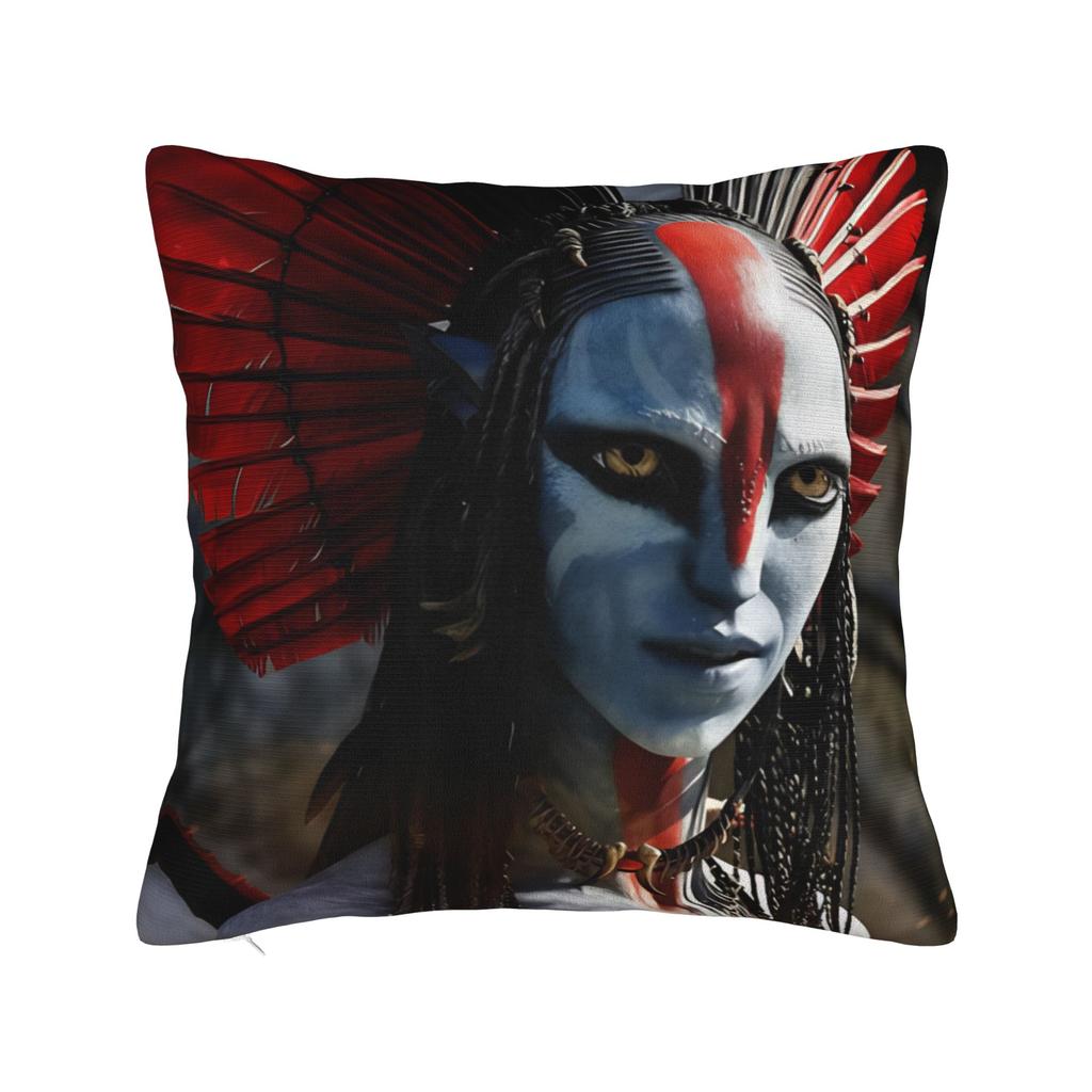 Sci-fi Avatars 3 Square Pillow Cases Cushion Covers Awesome Zippered Decor Pillowcase for Home 45x45cm