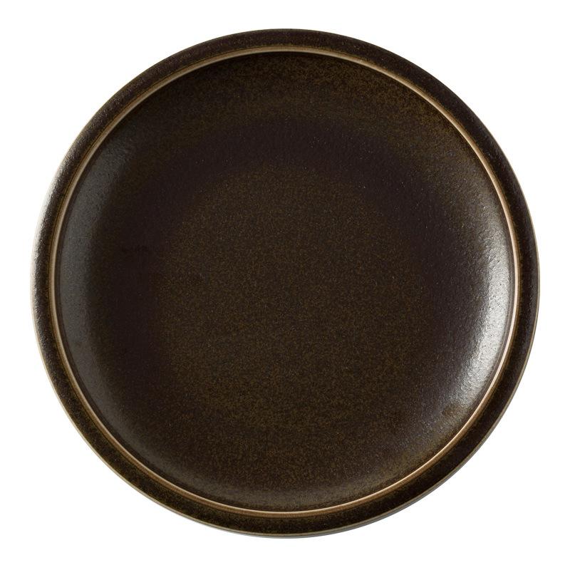 Creative Ceramic Western Food Plate Round Bone Plate Japanese Food Plate Household Dim Sum Plate Restaurant Dish Tableware