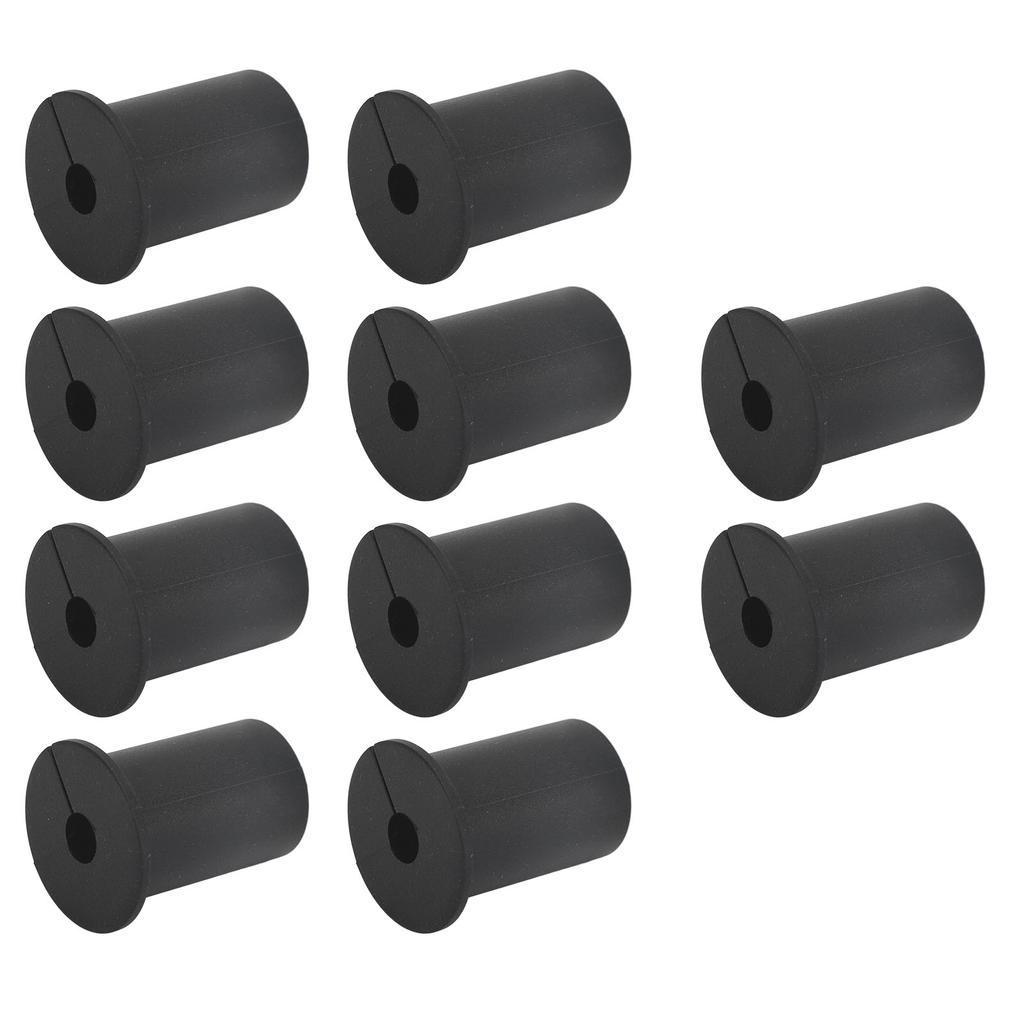 10Pcs Cable Routing Kit for Starlink Silicone Cable Feed Through Bushings,Wall Grommet for Starlink Ethernet Cable Black
