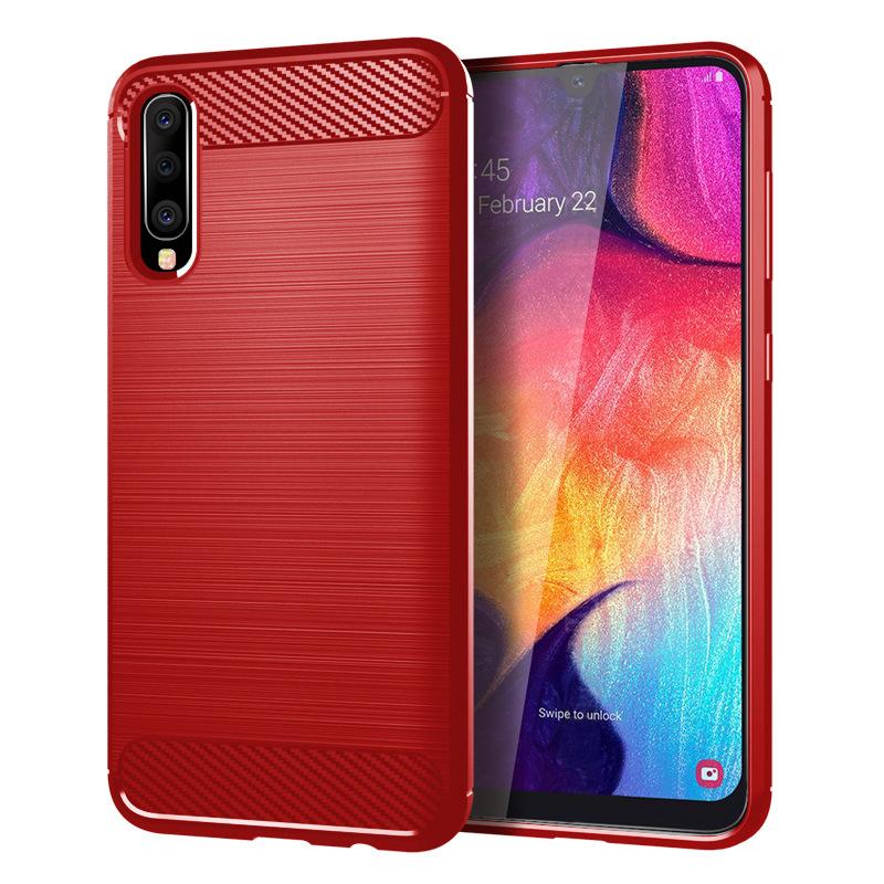 Husă moale de protecție completă pentru telefon pentru Samsung A50 Galaxy A50s Husă din silicon antișoc pentru Galaxy A30s A30 S Huse din fibră de carbon