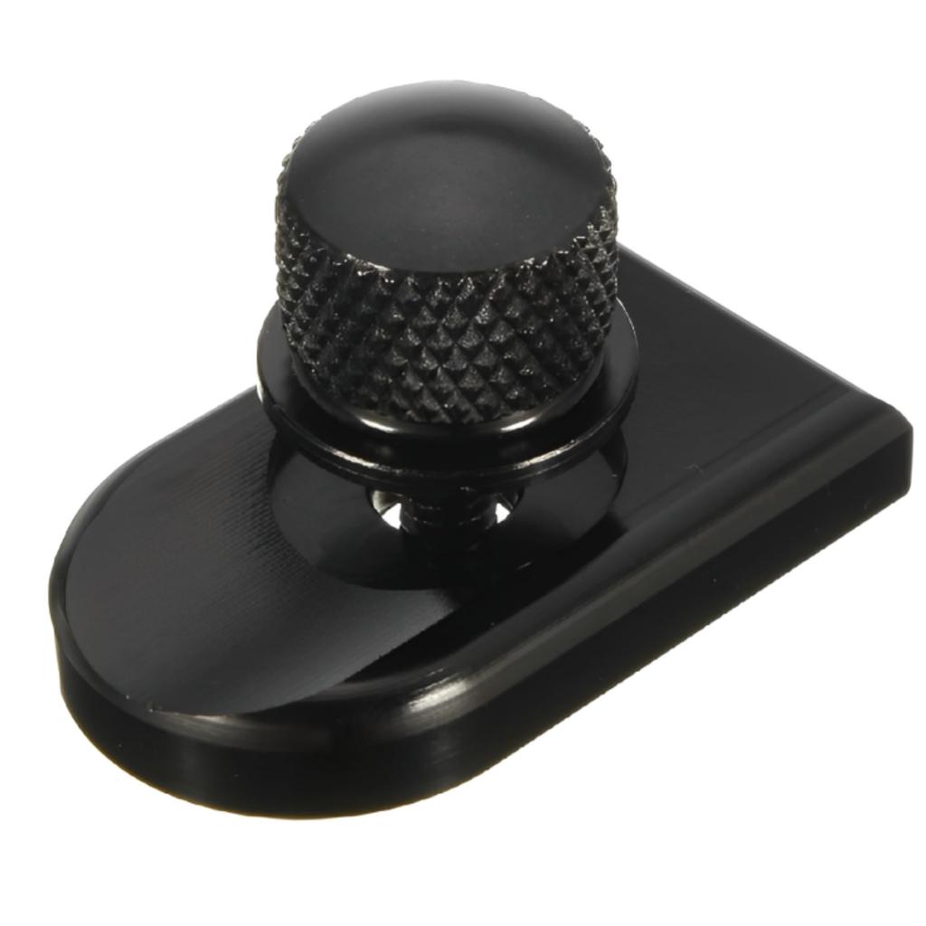 Harley-Davidson 1996~ Seat Bolt Screw Screw Aluminum Mounting Cap 1/4"-20 Pitch Type Tool Free Easy to Custom Solo Seat (Black/Bolt+Baseplate)
