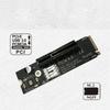 M.2 To PCIE 4X Power Card M.2 To PCIe Adapter Power Power Expansion Card Converter for Computer Accessories