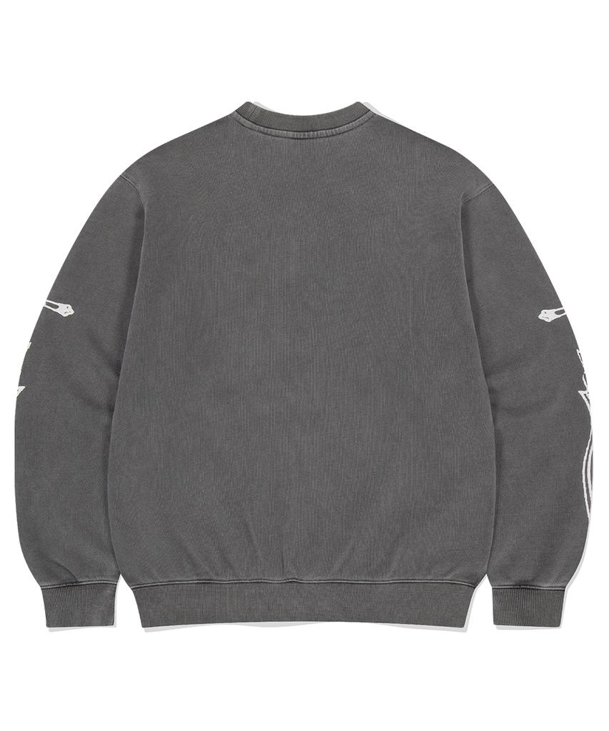 MAHAGRID Dagger Pigment Sweatshirt Charcoal(Mg2Esmm457A)