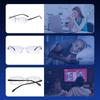 Reading Glasses Myopia Glasse Rimless Anti Blue Light Men 0 -1.0 To -4.0  Myopia Glasses Frameless Nearsighted Eyeglasses Unisex