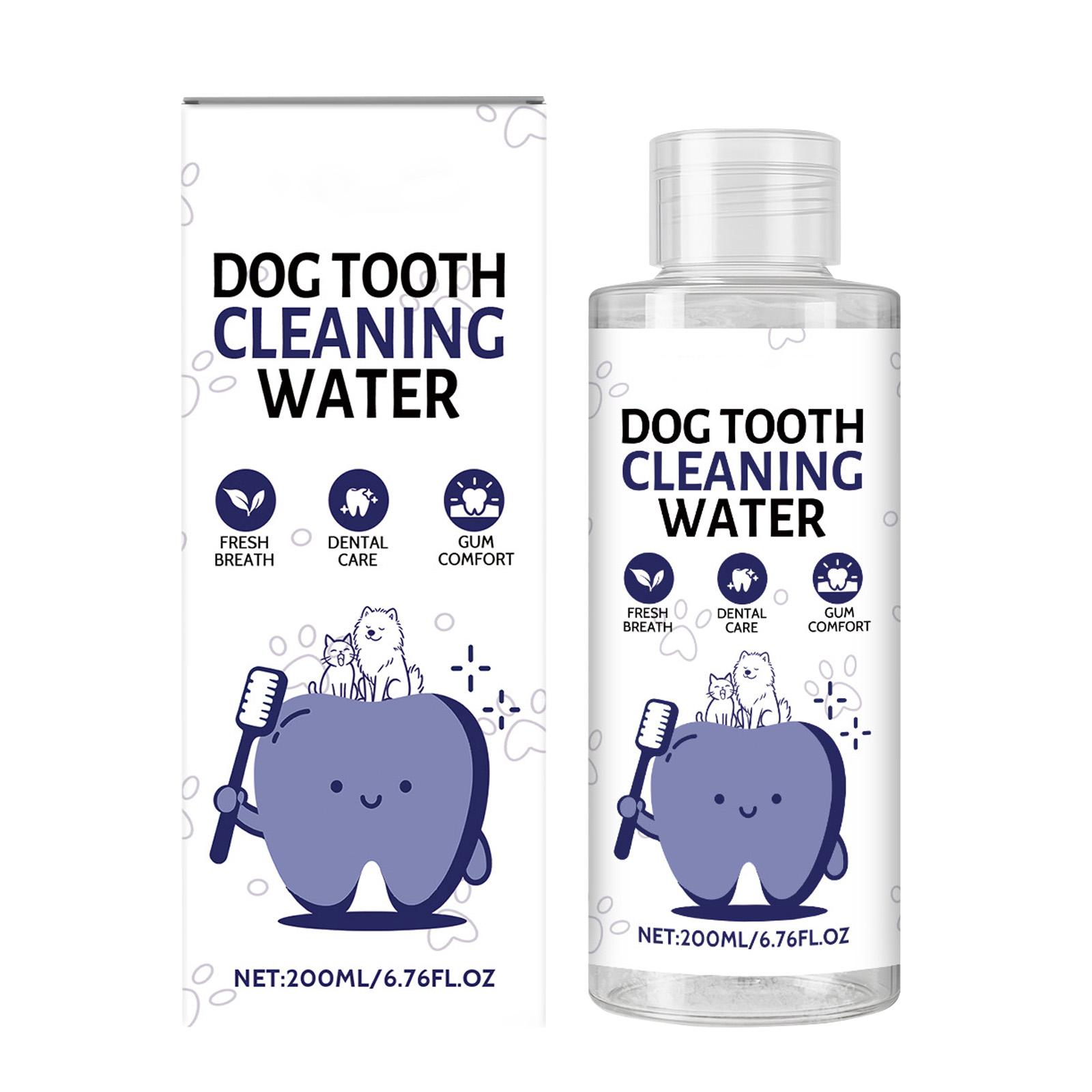 

Ополаскиватель для рта для собак, Вода для чистки зубов для собак, Освежающий ополаскиватель для питья для уменьшения зубного налета и зубного камня, Ополаскиватель для рта для домашних животных, 200 мл One Size белый