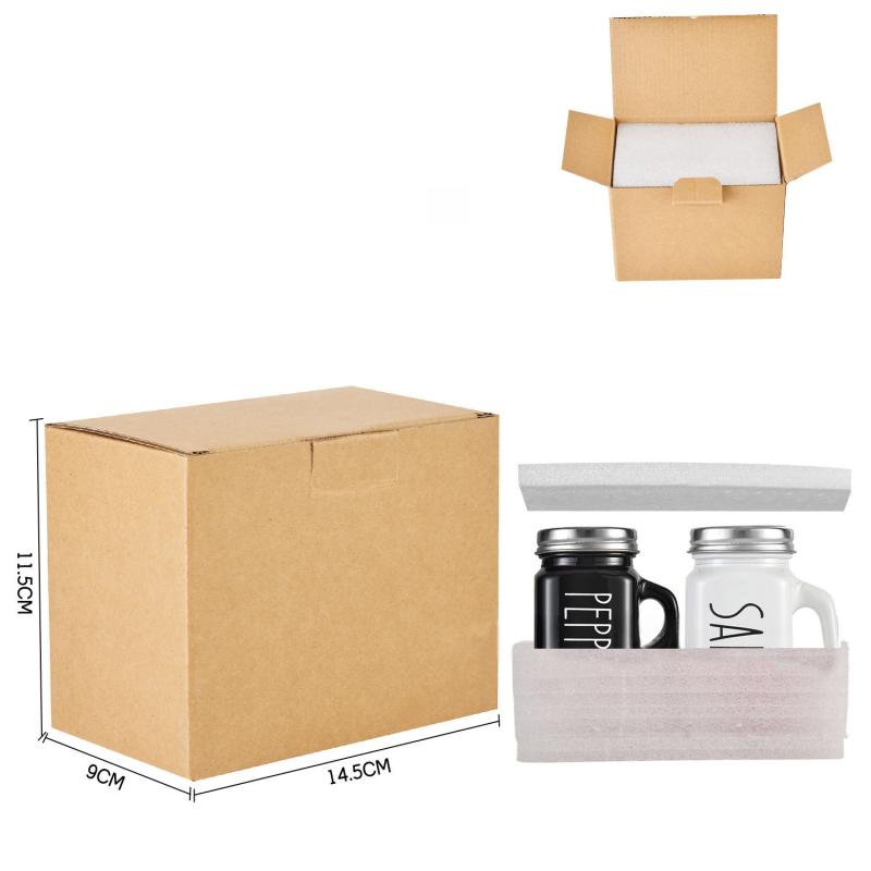 

Набор из 2 солонок и перечниц, стеклянный, винтажный, стеклянные солонки и перечницы для приправ для дома черный белый