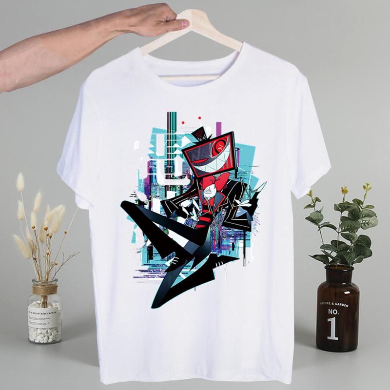 Hazbin Hotels Alastor Men's Tshirt Cute Printing Shirt Mens Fashion T-Shirt for Men Casual Tops Short Sleeve Shirt