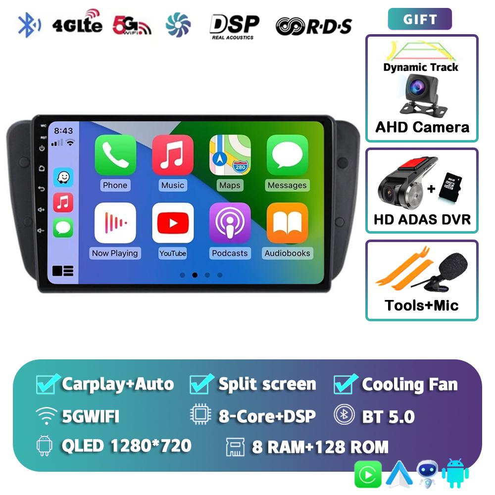 Android 14 Car Radio For Seat Ibiza MK4 6J SportCoupe Ecomotive Cupra 2009 2010 2011 2012 - 2016 Multimedia Video Player Stereo