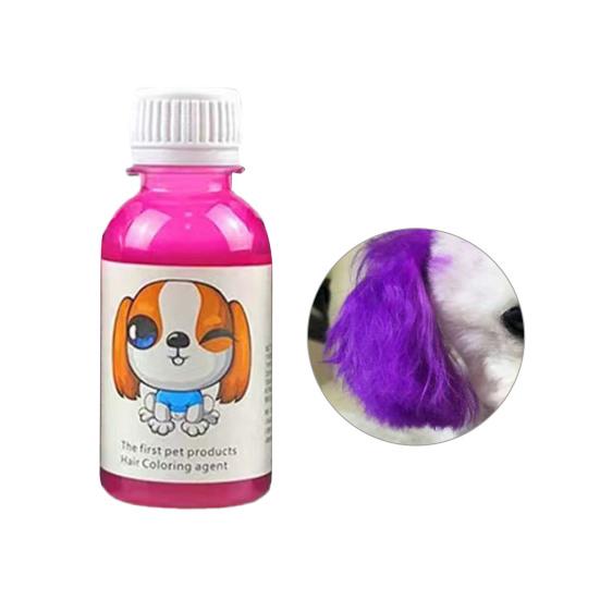 

1 набор 100 мл полезных быстрых красителей для шерсти домашних животных, декоративных красителей для кошек и собак фиолетовый