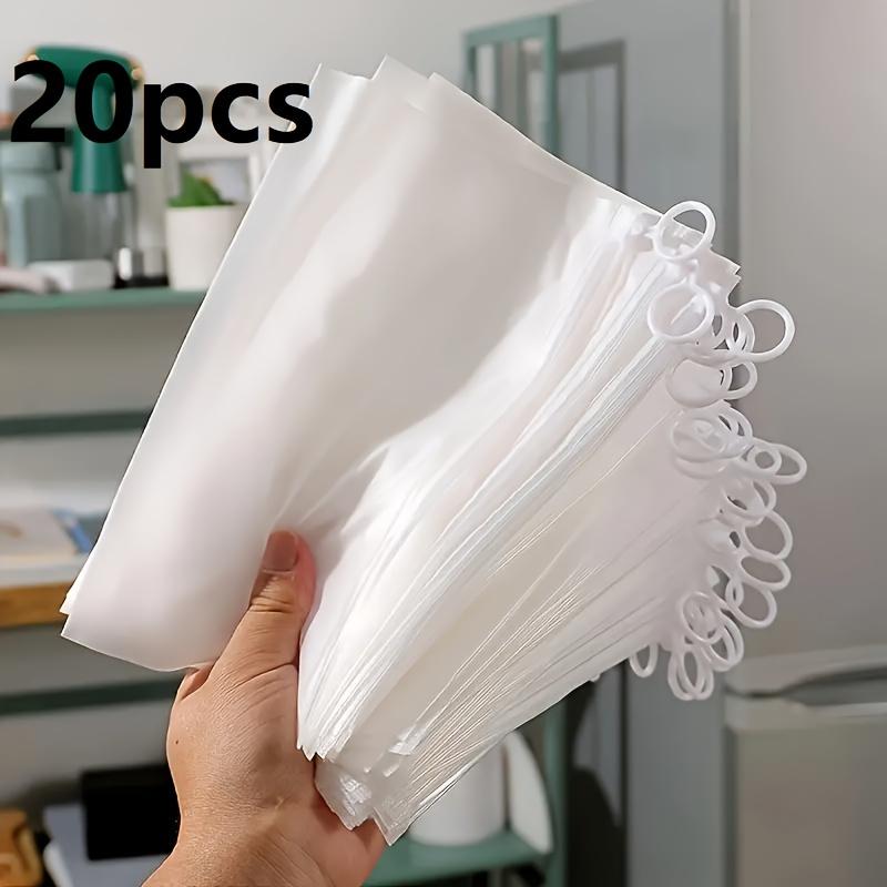 20Pcs Clear Plastic Reusable Zipper Bags with Grips - Waterproof Durable And Perfect for Travel Or Storage 3550₽