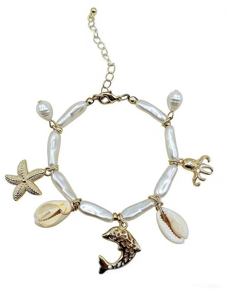 European and American sea shell  fashion holiday wind summer beach beaded ocean shell  jewelry