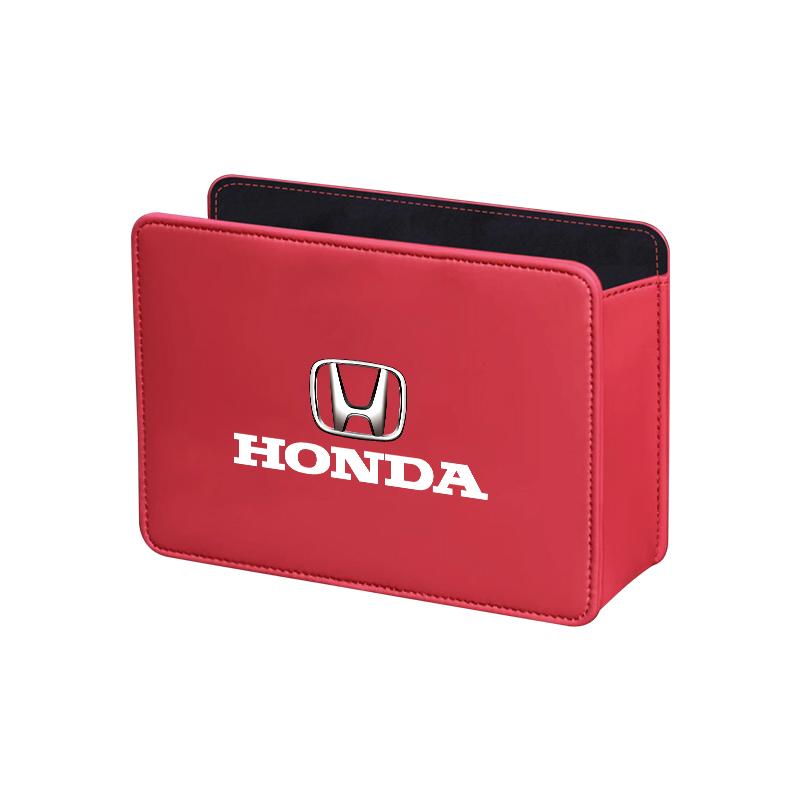 Car Door Organizer Bin Leather Trash Can Phone Key Storage Box For Honda Civic Fit Jazz Accord Pilot CRV Odyssey Passport City EC5