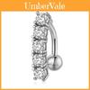 Stylish Stainless Steel Cz Inlaid Belly Button Ring Wholesale Piercing Jewelry