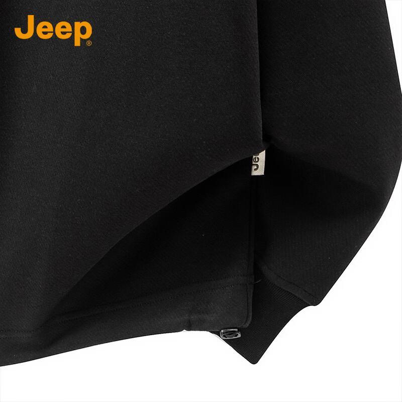 JEEP Men's American Retro Half-Zip Lapel Sweatshirt