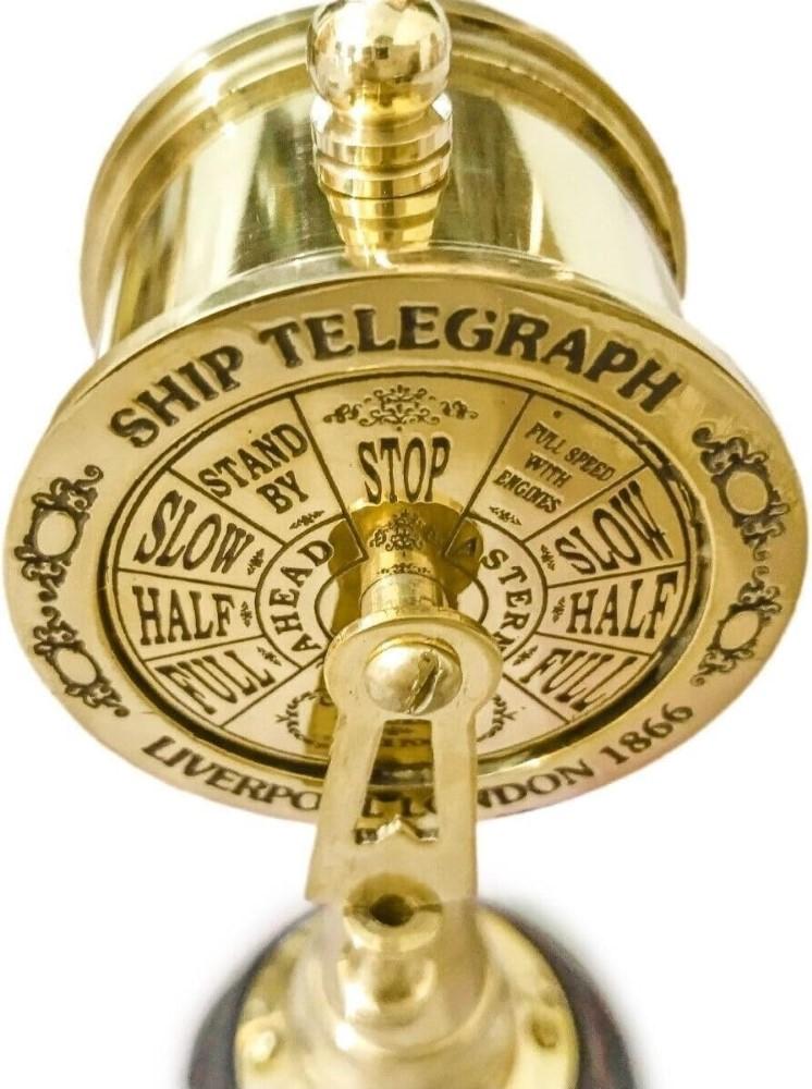 Beautiful Antique Brass Ship Engine Room Telegraph Marine Working Nautical 7