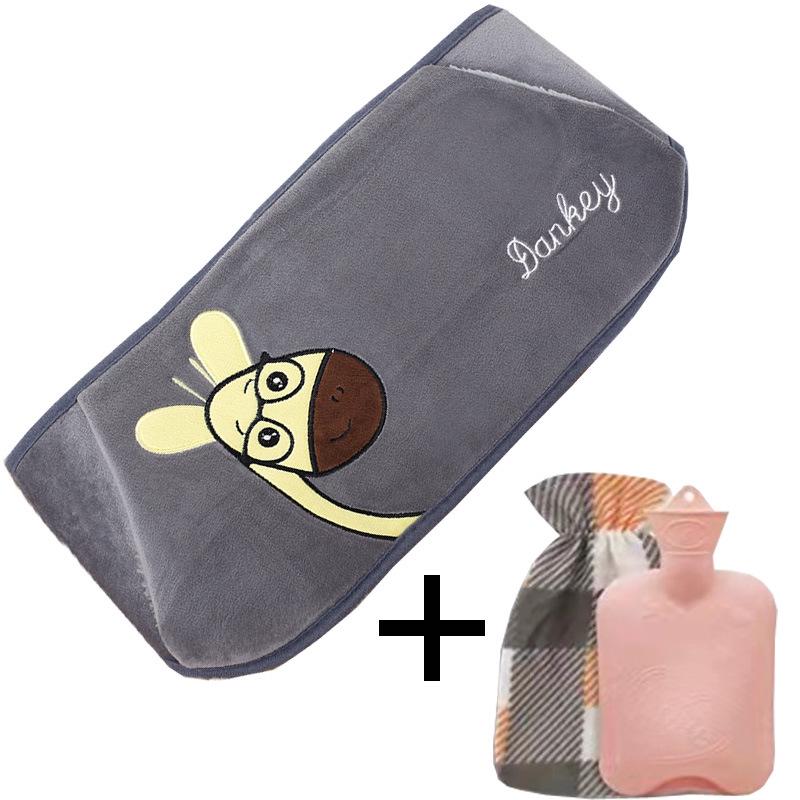 Set Protector Călduros Talie și Abdomen – Sticlă cu Apă Fierbinte Piese Three-Piece Încălzitor de Iarnă
