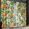 Orange Zitrusfrucht Muster Vorhänge Polyester Stoff Geeignet Schlafzimmer Wohnzimmer Dekoration Vorhang Hergestellt Aus Waschbar Groß Fertig