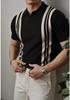Men's Summer Fashion Trendy Harajuku Polo Shirt - High-End Style, Short Sleeve, Youthful Appeal