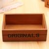 Wooden Succulents Planter Box Desktop Storage Box Retro Rustic Plant Container for Micro Landscape Succulents Small Plants Home Office Decor