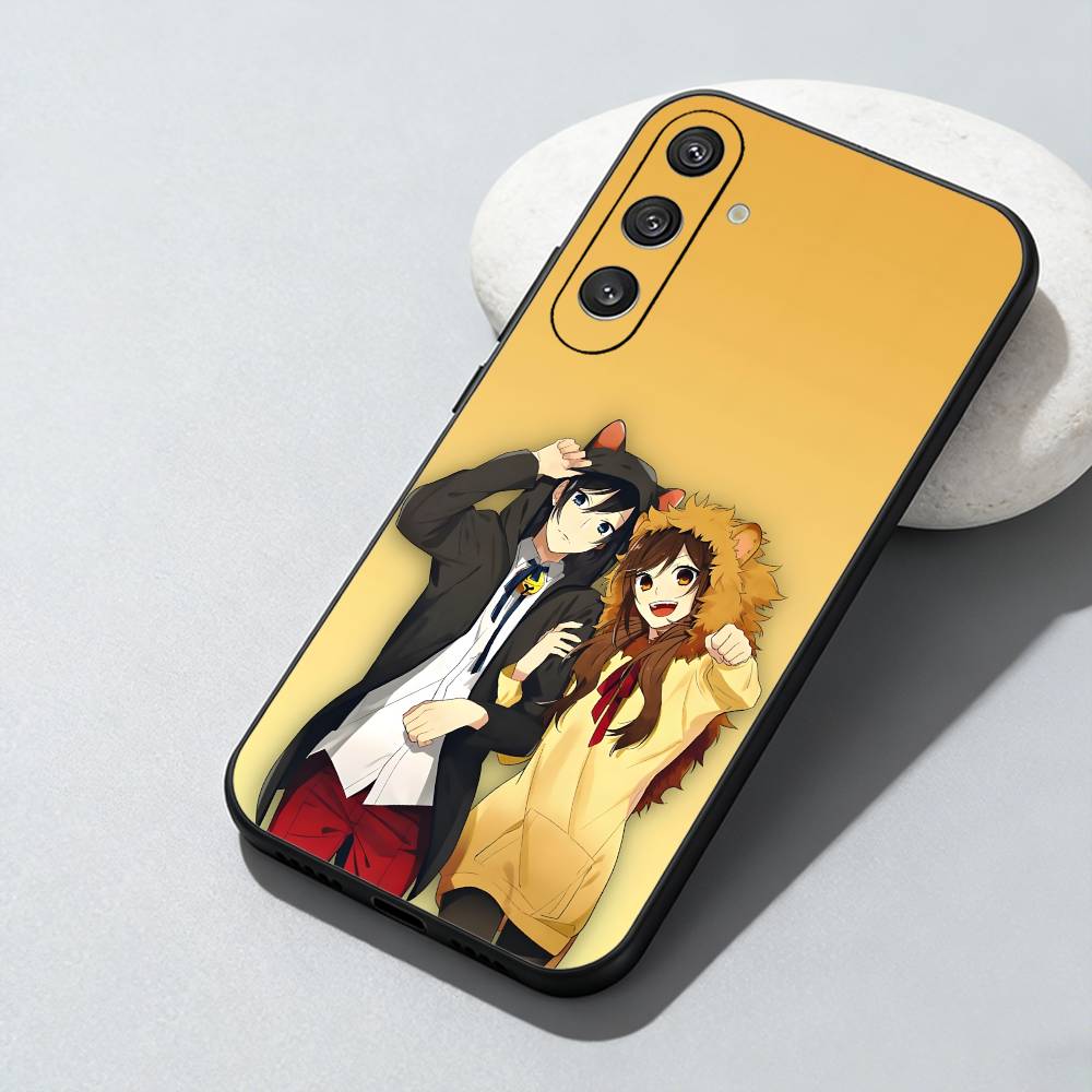 

For Couole Anime H-HoriMiya Printed Phone Case For Samsung Galaxy A73,A72,A71,A70,A52,A51 Others Soft Black Cover Samsung a50 30s 50s