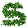 Artificial Rattan Ivy Vine with Green Grape Leaves and Chlorophytum Ceiling Decor