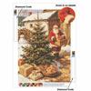 DIY 5D Diamond Painting Kit Christmas Santa Snowy Cabin Full Drill Rhinestone Art Canvas Relaxing Creative Craft for Home Wall Decor Gift