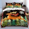 Christmas Reindeer with Scarf Bedding Duvet Cover Set Duvet Cover Pillowcases  (1*Duvet Cover 2*Pillowcases, without duvet insert)