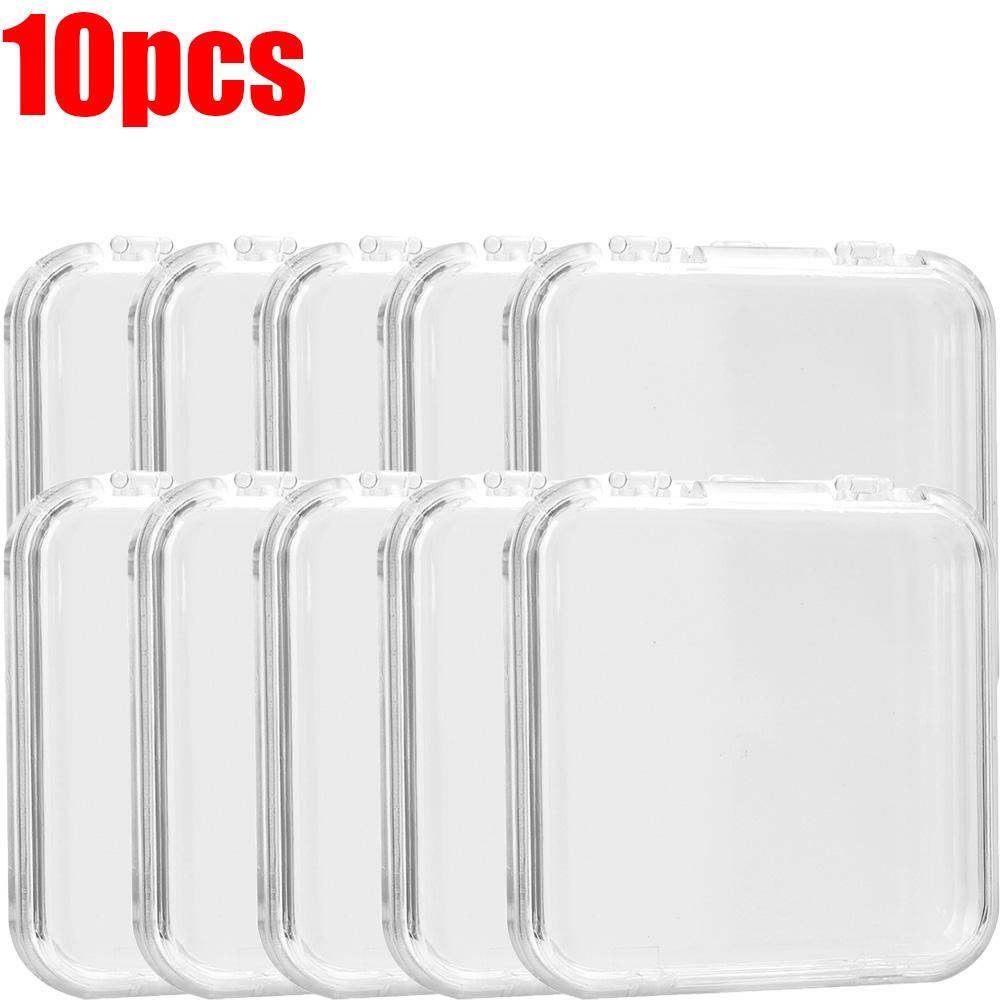 1/10pcs Transparent Earring Bracelet Boxes Organizer Holder Acrylic Jewelry Storage Box Container Nail Display Packaging Case