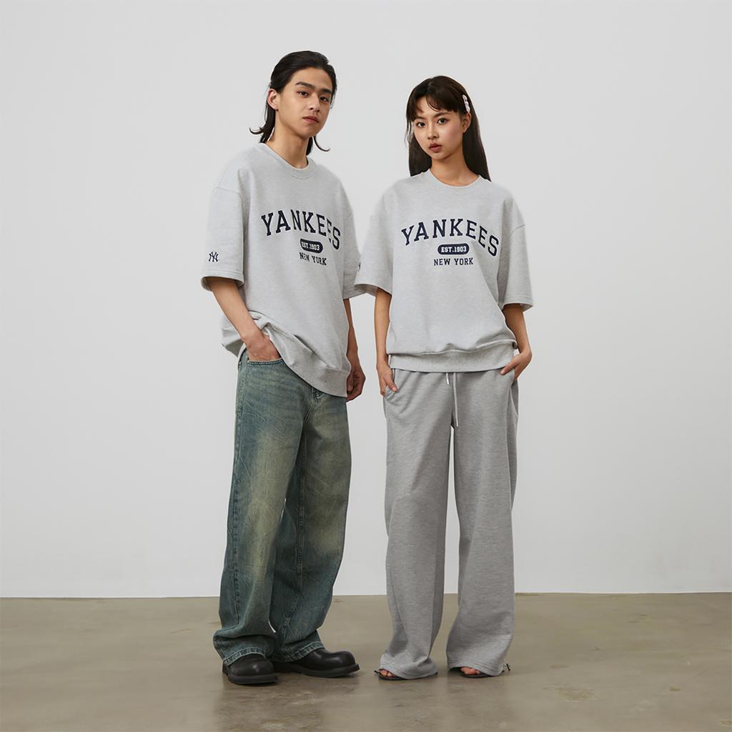 New MLB SS24 T Shirt Unisex Light Heather Gray 3ARSV0143-50MGL