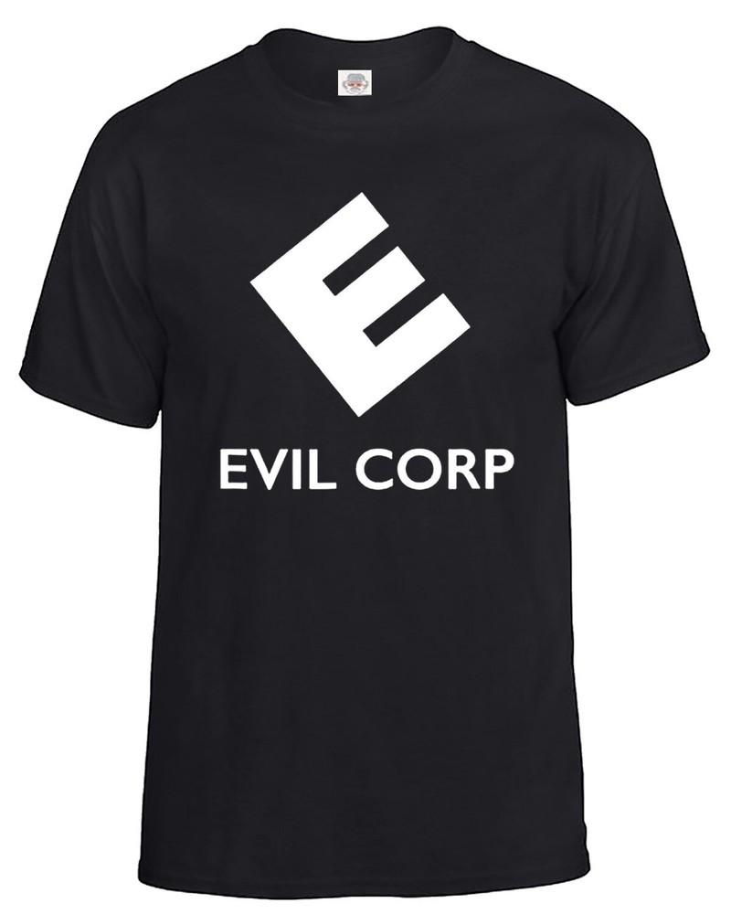 Evil corp tshirt mens mr robot logo funny novelty gift idea present tee top