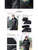 Men's Winter Fleece-Lined Thick Long Cotton Overcoat - Warm, Multi-functional, Cold-Resistant Jacket