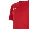 Nike Logo Print Solid Color Round Neck Short Sleeve T-Shirt Kids Tops Red BV6741-657