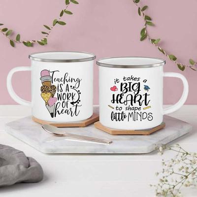 Unterrichten Es Eine Herzensangelegenheit Druck Tassen Freunde Touristentasse Kaffeetasse Edelstahlbecher Niedlich Ungewöhnlich Teetasse Personalisiertes Geschenk
