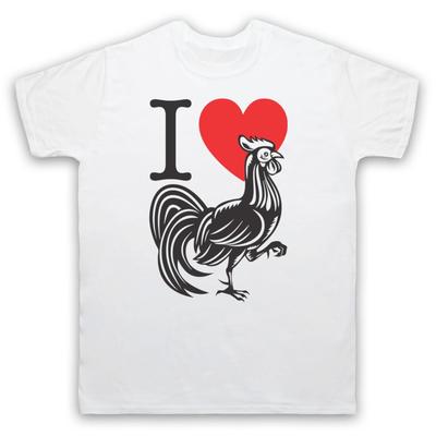 I Love Cock Slogan Retrò Divertente Commedia Addio al Celibato Tour Maglietta da Uomo e da Donna