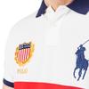 Polo Ralph Lauren SS24 Color Block Logo Big Pony Short Sleeve Polo Shirt Men Tops White 710746105-001