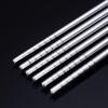 1Pair Stainless Steel Chopsticks Non Slip Tip Heat Resistant Reusable Dishwasher Safe For Home Asian Restaurant Daily Use
