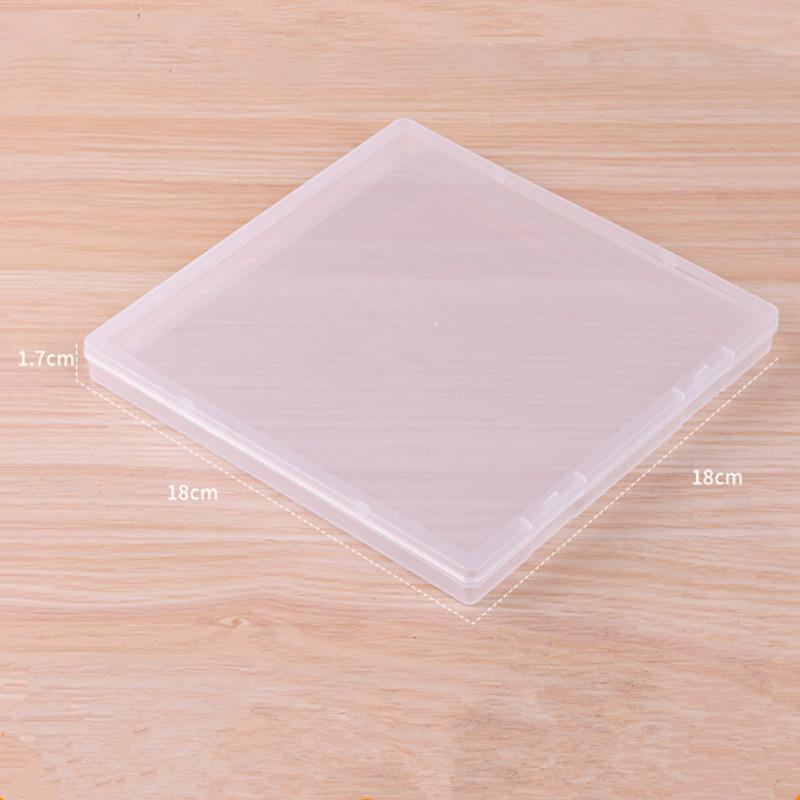 Transparente Ultra-Dünne 1,7 cm Rechteckige Schmuckschatulle mit Deckel