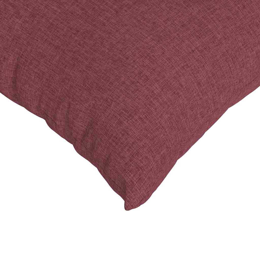 Sofa Cushions 2 Pcs Burgundy 50 X 30 Cm Fabric