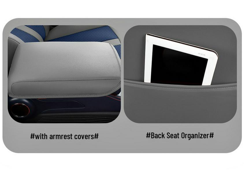 BYD Yuan PLUS Perforated Leather Car Seat Cushion - Year-Round, Fully Enclosed, Five-Seat Cover.
