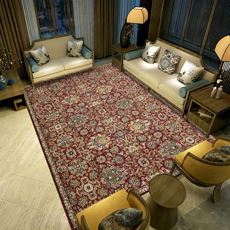 New Chinese Style Living Room Carpet Simple Coffee Table Sofa Floor Mat Bedside Carpet Easy To Maintain