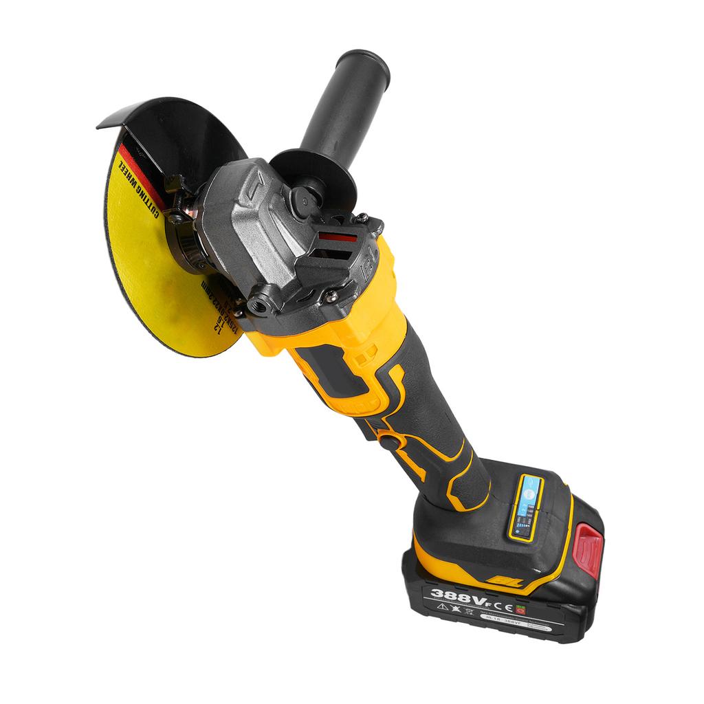 Angle Grinder Tool Cordless Angle Grinder 18V 10000RPM Powerful Brushless Motor Battery Grinder Tool for Cutting Polishing with Auxiliary Handle