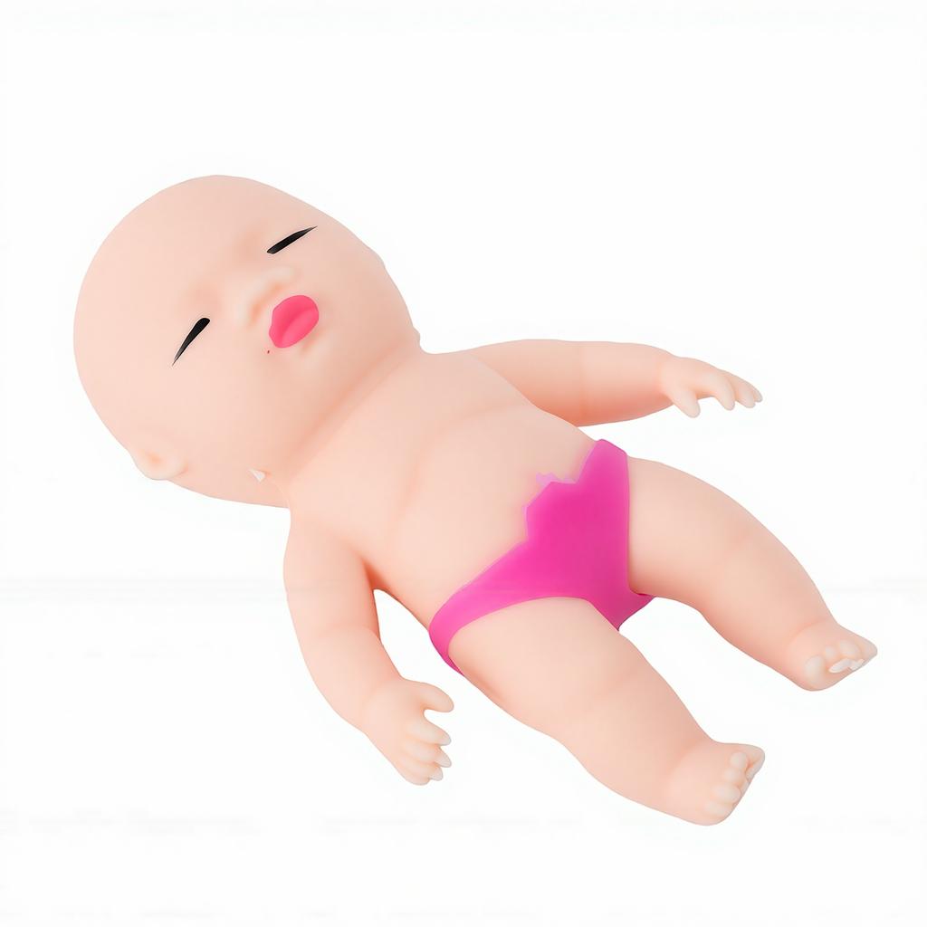 10cm Squeeze Stress Doll Toy High Plasticity Portable Reusable Anxiety Relief Stress Relieving Doll Toy