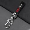 Leather Key Chain Car Keyring Pendant Keychain Car Accessories For Audi S4 S3 S5 S6 S7 S8 RS3 RS4 RS5 RS6 A6L A4L A3 A4 A7 A5 Q3 Q5L Q7 Q2L TT