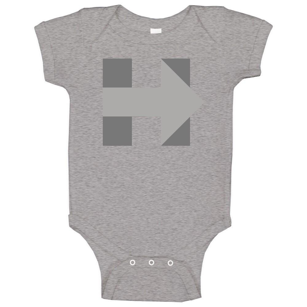 

Hillary Clinton Campaign Logo Grey Presidential Baby One Piece 3XL