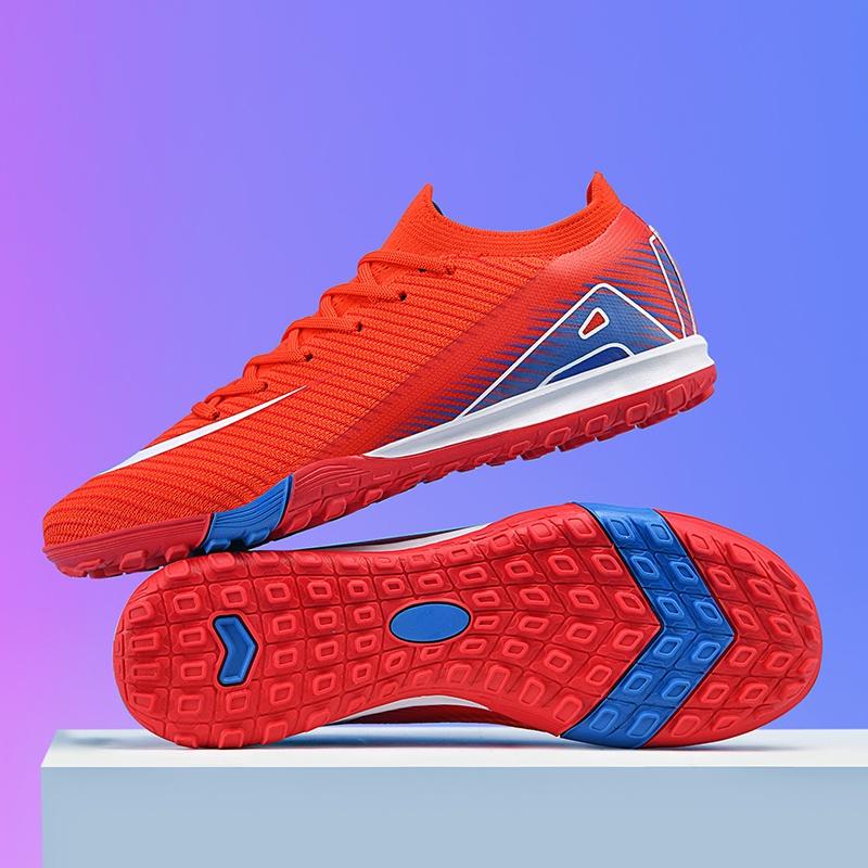 Nuovi Scarponi da Calcio da Uomo Adulti Allenamento Sport Calcio Scarpe Tacchetti Ragazzi Outdoor Tacchetti Lunghi Antiscivolo Traspiranti Partita Comodi