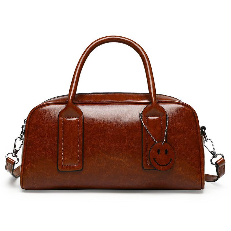 

Сшитая сумка-бостонка, дамская сумка через плечо, модная, вместительная